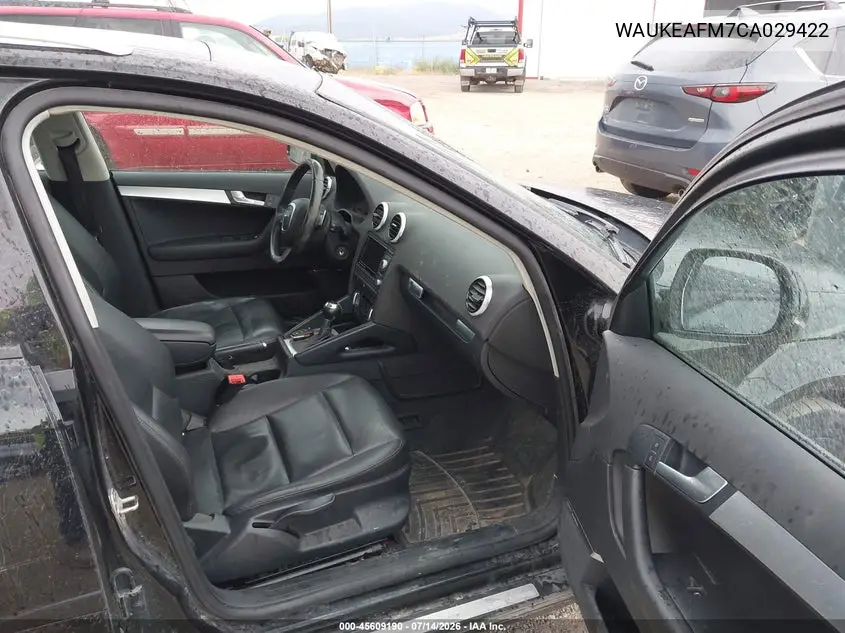 2012 Audi A3 2.0T Premium Plus VIN: WAUKEAFM7CA029422 Lot: 45609190