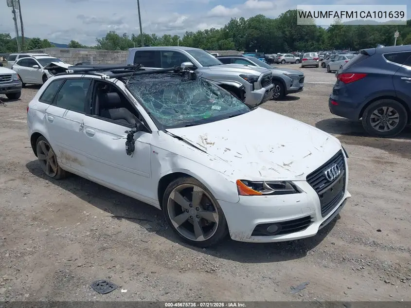 2012 Audi A3 2.0T Premium Plus VIN: WAUMFAFM1CA101639 Lot: 45675736