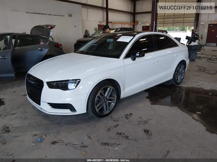 2015 Audi A3 1.8T Premium VIN: WAUCCGFF2F1010215 Lot: 45232811