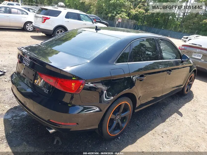 2015 Audi A3 2.0T Premium VIN: WAUBFGFFXF1011440 Lot: 45297456