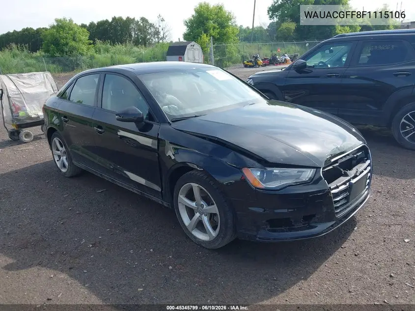 2015 Audi A3 1.8T Premium VIN: WAUACGFF8F1115106 Lot: 45345799