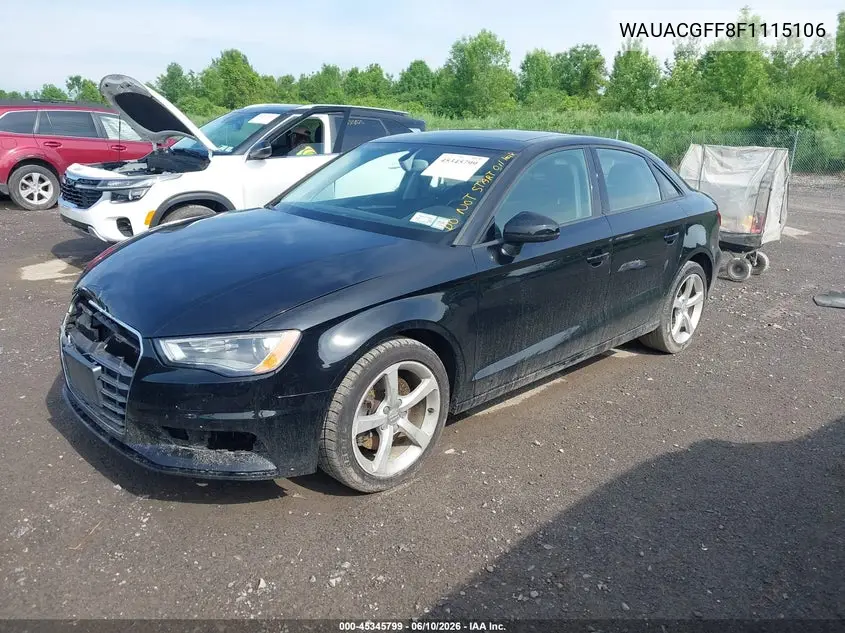 2015 Audi A3 1.8T Premium VIN: WAUACGFF8F1115106 Lot: 45345799