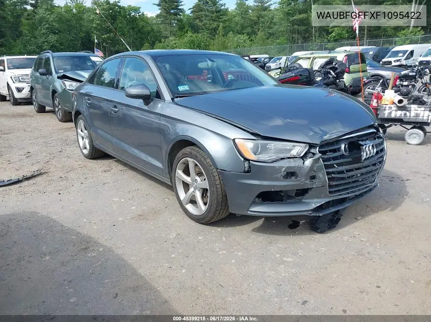 2015 Audi A3 2.0T Premium VIN: WAUBFGFFXF1095422 Lot: 45399215