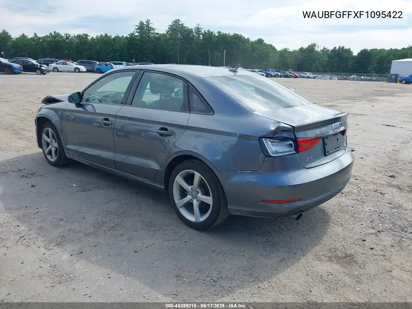 2015 Audi A3 2.0T Premium VIN: WAUBFGFFXF1095422 Lot: 45399215