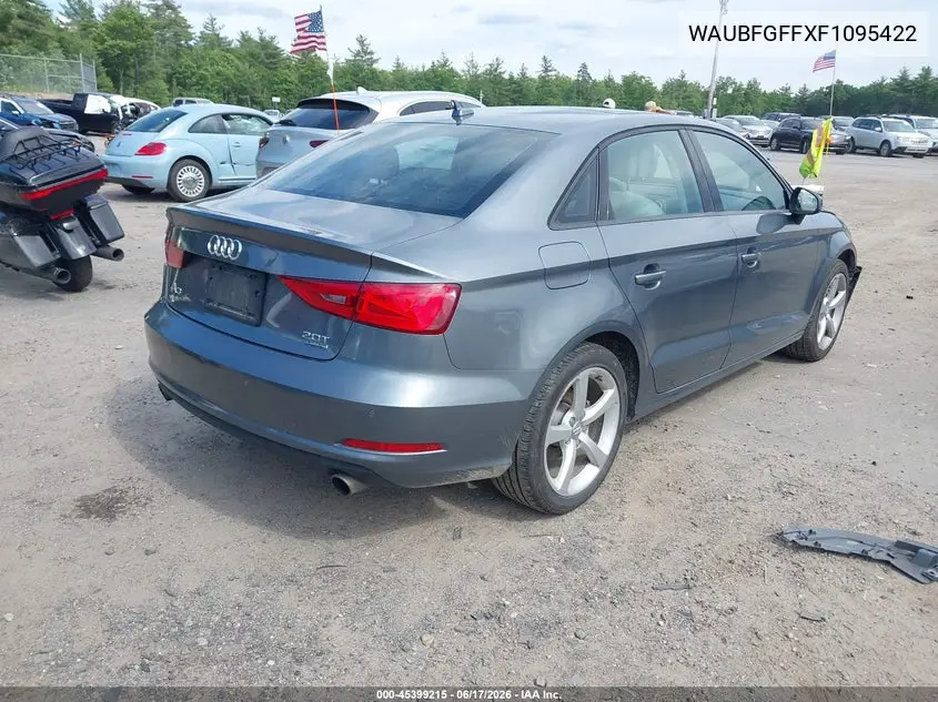 2015 Audi A3 2.0T Premium VIN: WAUBFGFFXF1095422 Lot: 45399215