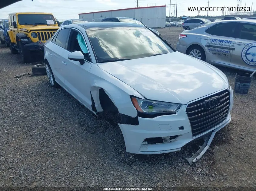 2015 Audi A3 1.8T Premium VIN: WAUCCGFF7F1018293 Lot: 45433311