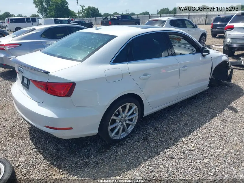 2015 Audi A3 1.8T Premium VIN: WAUCCGFF7F1018293 Lot: 45433311