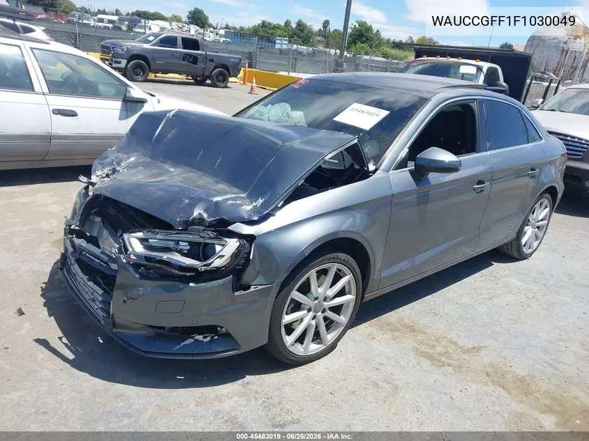 2015 Audi A3 1.8T Premium VIN: WAUCCGFF1F1030049 Lot: 45483019