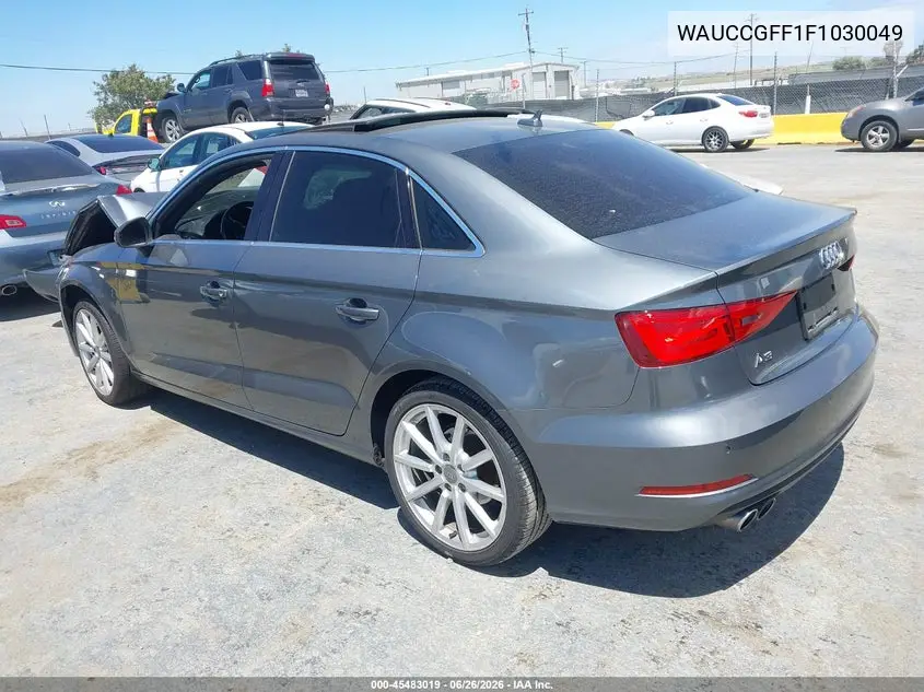 2015 Audi A3 1.8T Premium VIN: WAUCCGFF1F1030049 Lot: 45483019