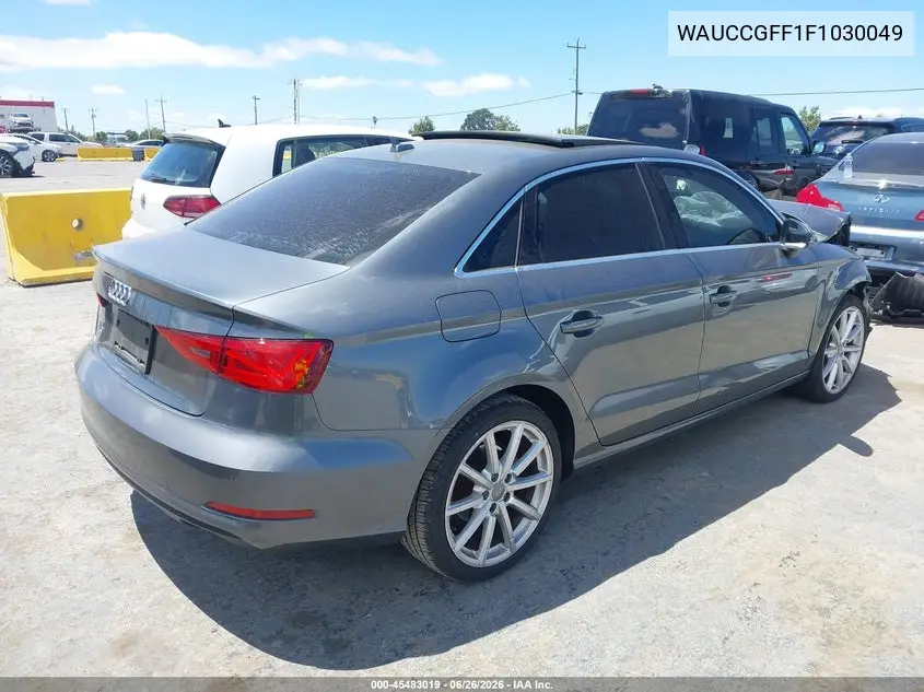 2015 Audi A3 1.8T Premium VIN: WAUCCGFF1F1030049 Lot: 45483019
