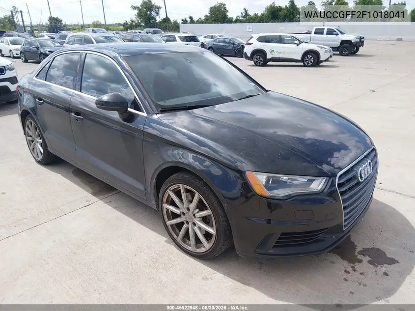 2015 Audi A3 1.8T Premium VIN: WAUCCGFF2F1018041 Lot: 45522948