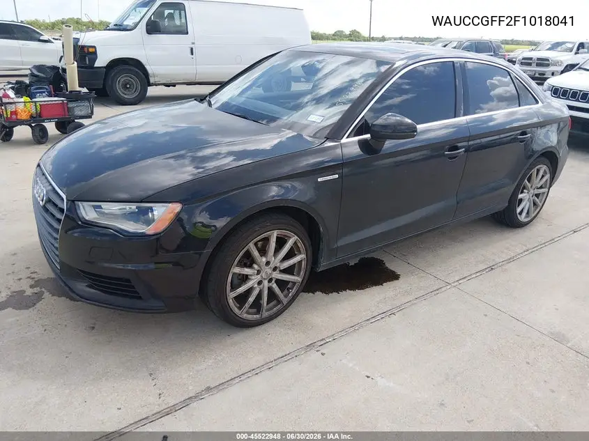 2015 Audi A3 1.8T Premium VIN: WAUCCGFF2F1018041 Lot: 45522948