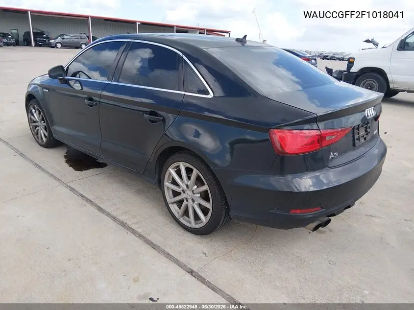 2015 Audi A3 1.8T Premium VIN: WAUCCGFF2F1018041 Lot: 45522948