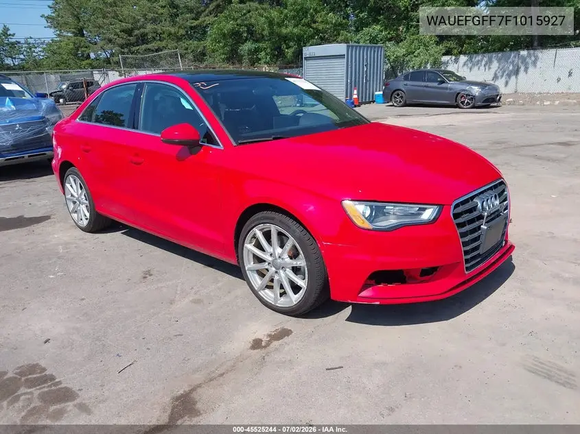 2015 Audi A3 2.0T Premium VIN: WAUEFGFF7F1015927 Lot: 45525244