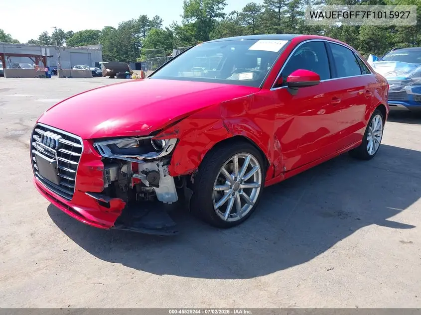 2015 Audi A3 2.0T Premium VIN: WAUEFGFF7F1015927 Lot: 45525244