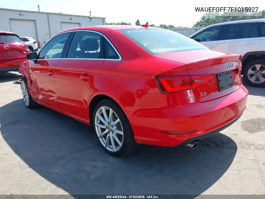 2015 Audi A3 2.0T Premium VIN: WAUEFGFF7F1015927 Lot: 45525244