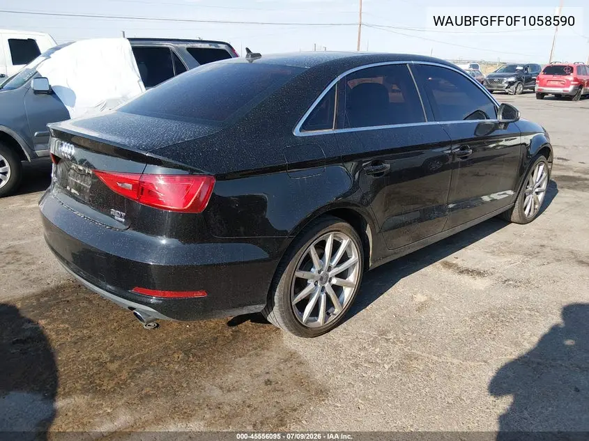 2015 Audi A3 2.0T Premium VIN: WAUBFGFF0F1058590 Lot: 45556095