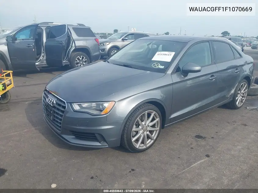 2015 Audi A3 1.8T Premium VIN: WAUACGFF1F1070669 Lot: 45558643