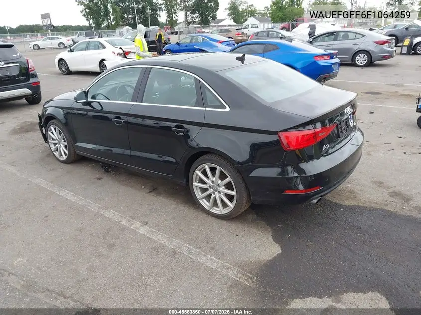 2015 Audi A3 2.0T Premium VIN: WAUEFGFF6F1064259 Lot: 45563860