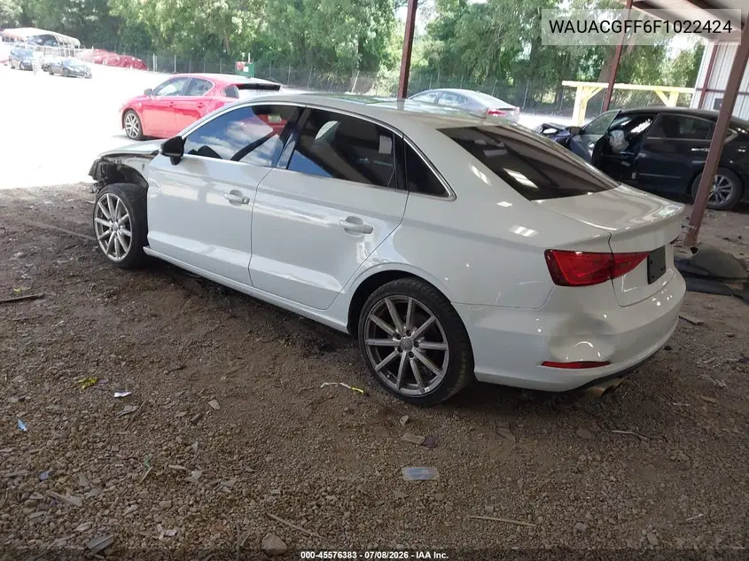 2015 Audi A3 1.8T Premium VIN: WAUACGFF6F1022424 Lot: 45576383