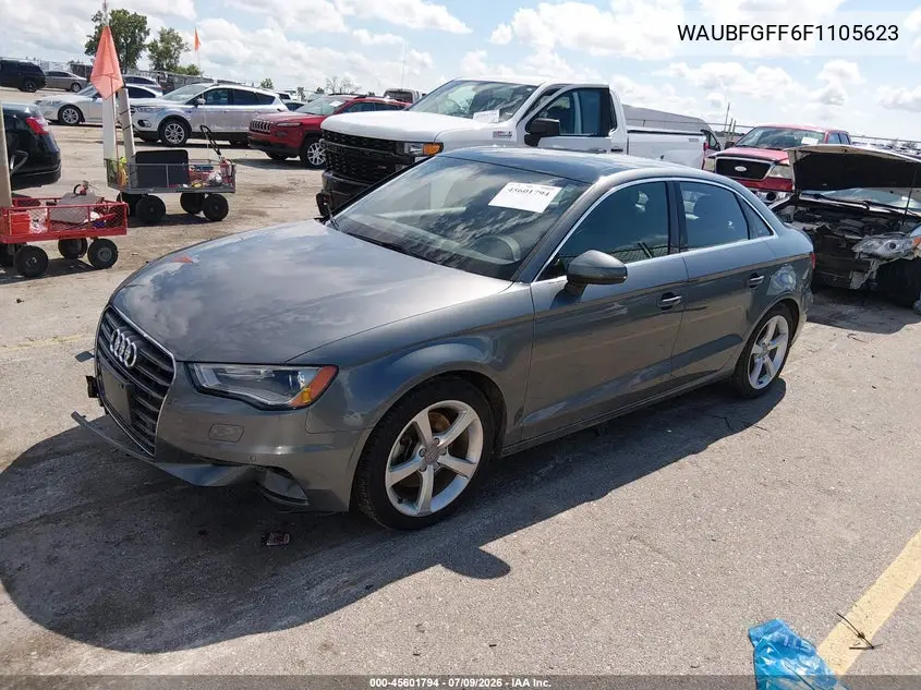 2015 Audi A3 2.0T Premium VIN: WAUBFGFF6F1105623 Lot: 45601794
