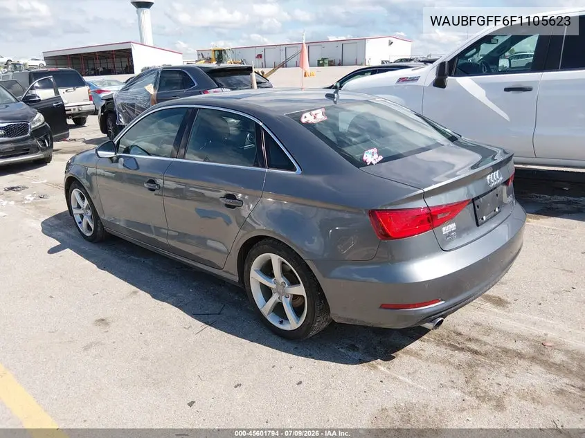 2015 Audi A3 2.0T Premium VIN: WAUBFGFF6F1105623 Lot: 45601794