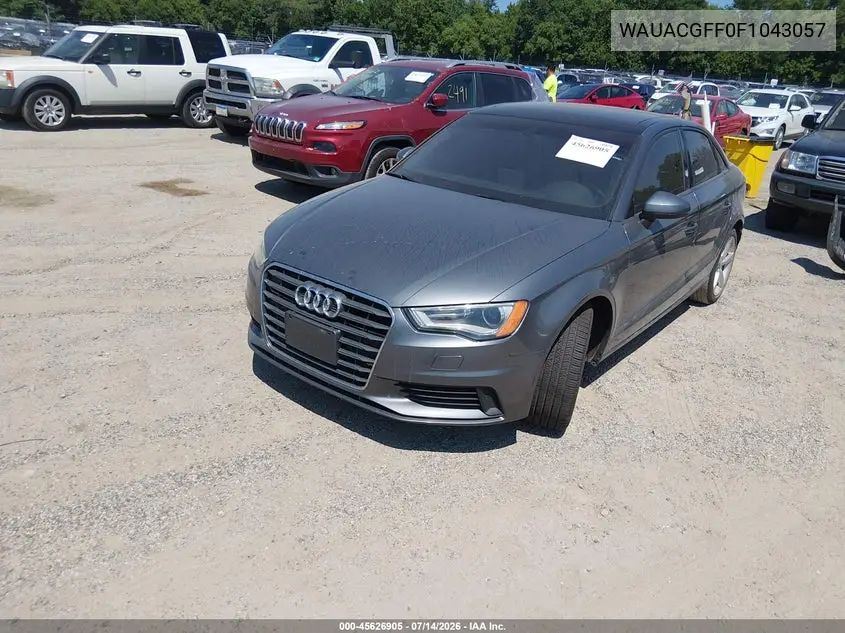 2015 Audi A3 1.8T Premium VIN: WAUACGFF0F1043057 Lot: 45626905