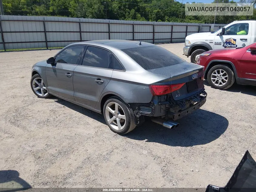 2015 Audi A3 1.8T Premium VIN: WAUACGFF0F1043057 Lot: 45626905