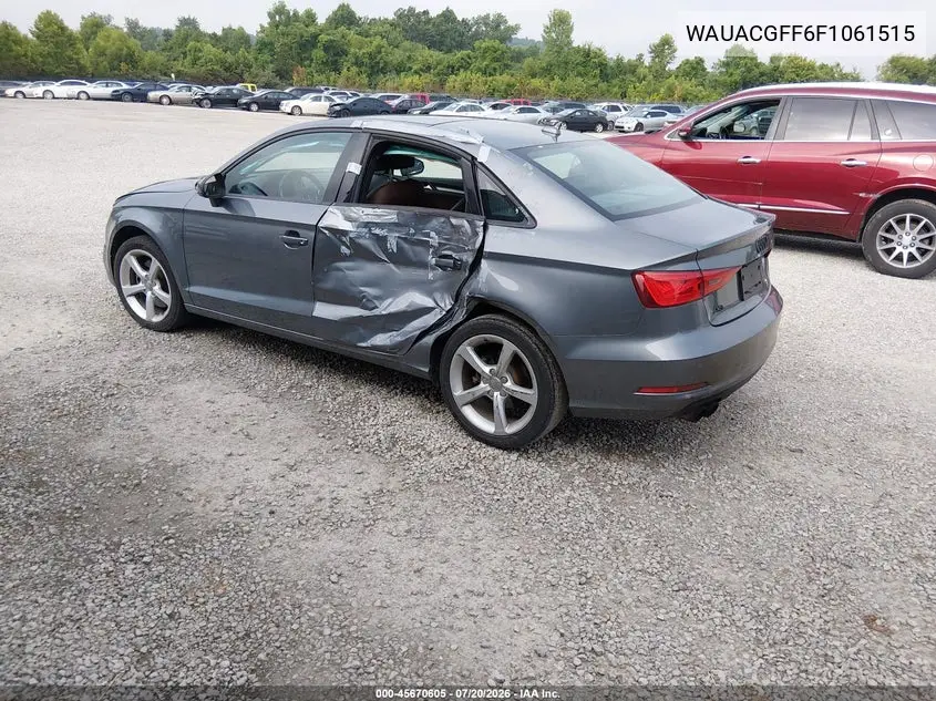 2015 Audi A3 1.8T Premium VIN: WAUACGFF6F1061515 Lot: 45670605