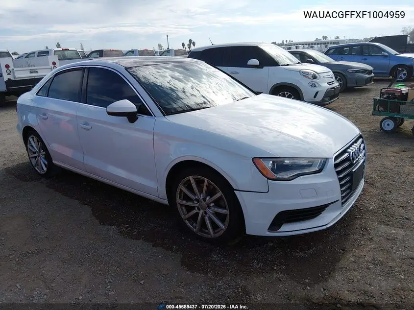 2015 Audi A3 1.8T Premium VIN: WAUACGFFXF1004959 Lot: 45689437