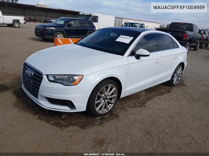 2015 Audi A3 1.8T Premium VIN: WAUACGFFXF1004959 Lot: 45689437