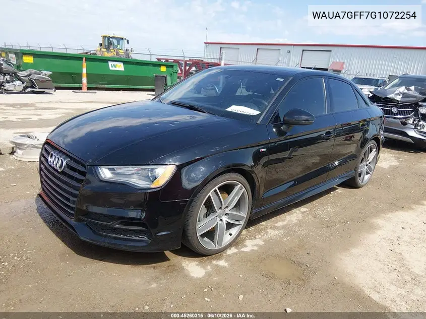 2016 Audi A3 1.8T Premium VIN: WAUA7GFF7G1072254 Lot: 45260315