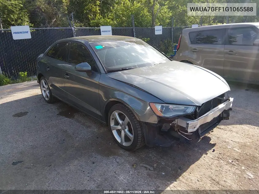 2016 Audi A3 1.8T Premium VIN: WAUA7GFF1G1065588 Lot: 45311653