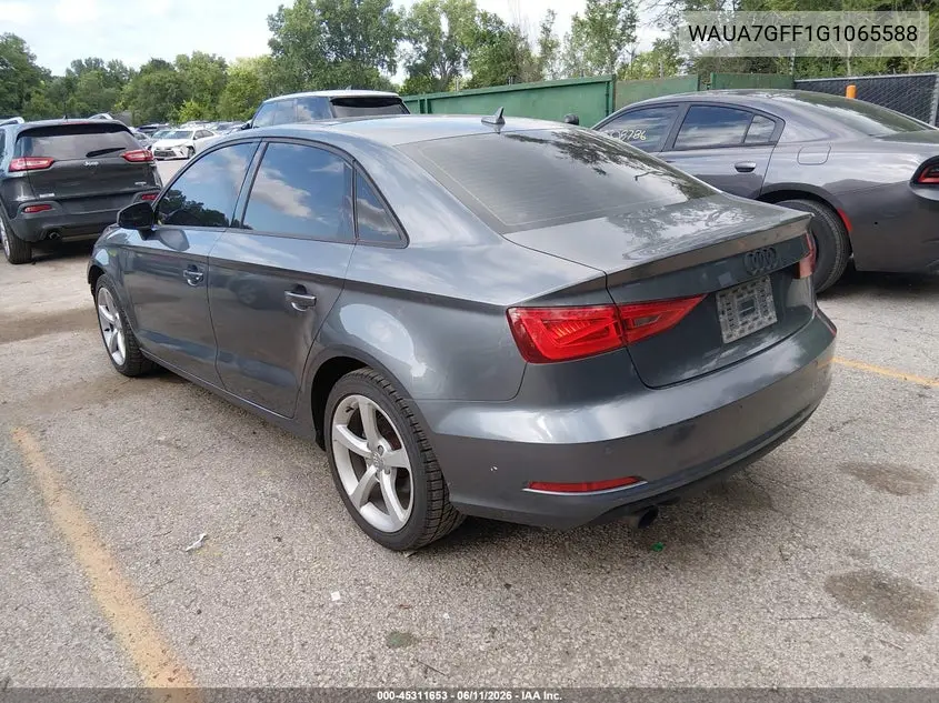 2016 Audi A3 1.8T Premium VIN: WAUA7GFF1G1065588 Lot: 45311653
