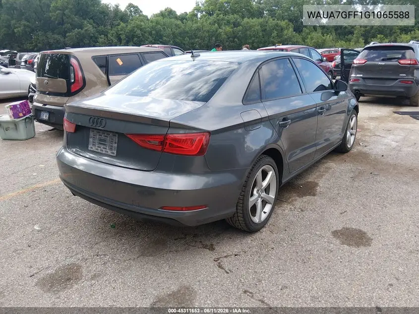 2016 Audi A3 1.8T Premium VIN: WAUA7GFF1G1065588 Lot: 45311653