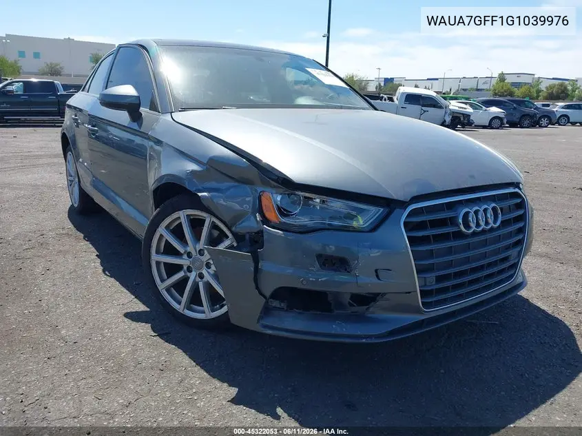 2016 Audi A3 1.8T Premium VIN: WAUA7GFF1G1039976 Lot: 45322053