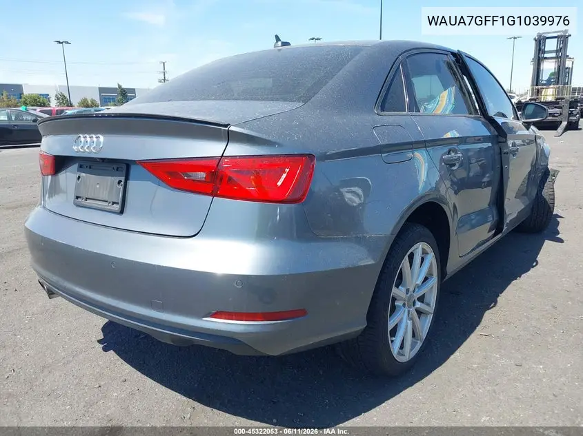 2016 Audi A3 1.8T Premium VIN: WAUA7GFF1G1039976 Lot: 45322053