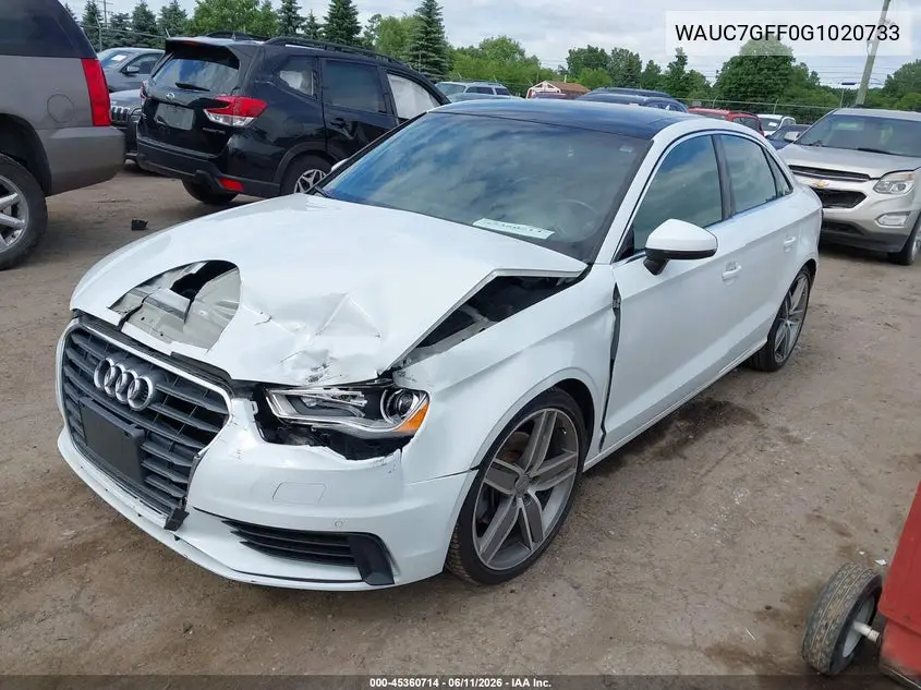 2016 Audi A3 1.8T Premium VIN: WAUC7GFF0G1020733 Lot: 45360714