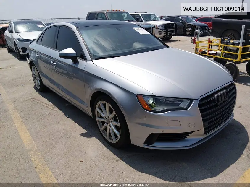 2016 Audi A3 2.0T Premium VIN: WAUB8GFF0G1009014 Lot: 45417898