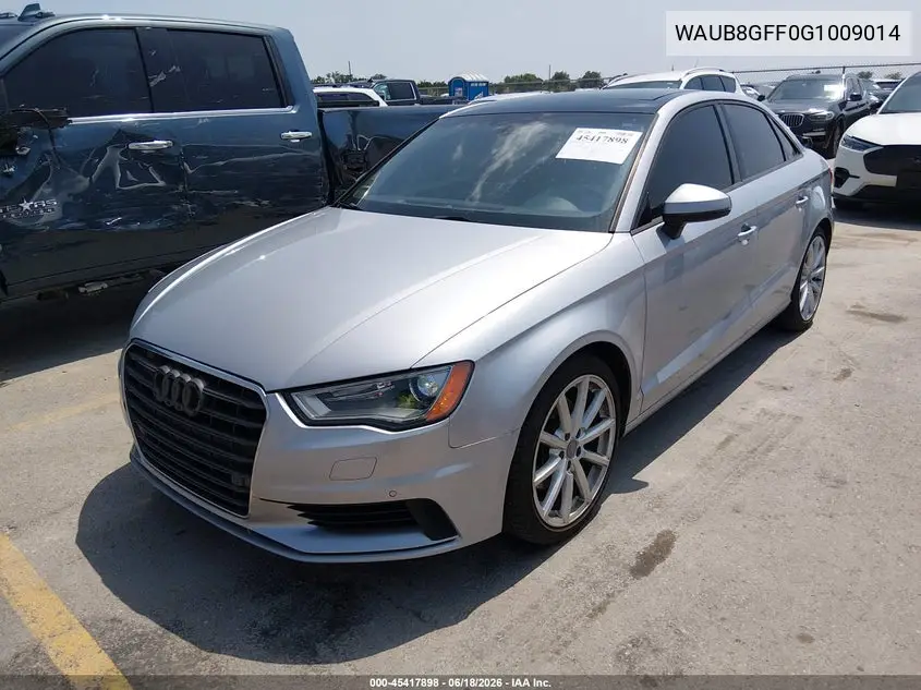 2016 Audi A3 2.0T Premium VIN: WAUB8GFF0G1009014 Lot: 45417898