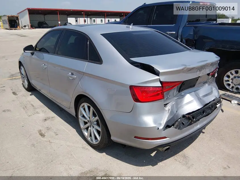 2016 Audi A3 2.0T Premium VIN: WAUB8GFF0G1009014 Lot: 45417898
