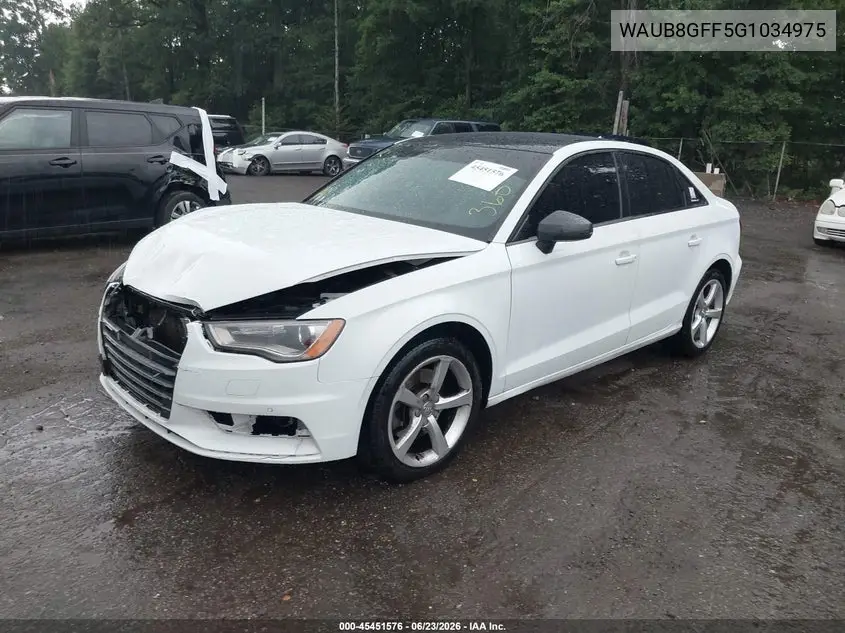 2016 Audi A3 2.0T Premium VIN: WAUB8GFF5G1034975 Lot: 45451576