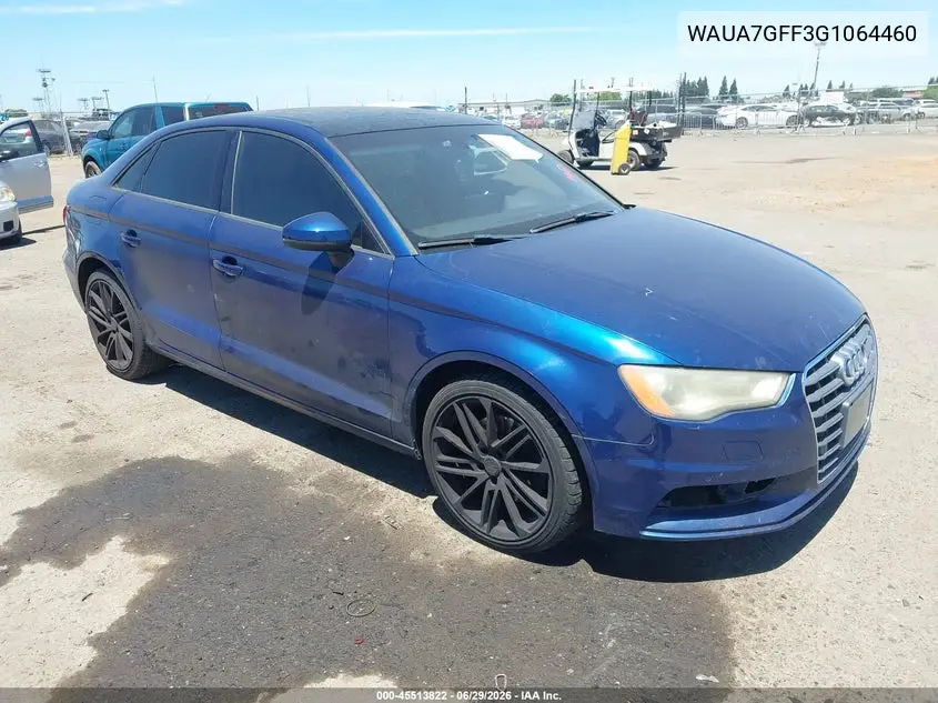 2016 Audi A3 1.8T Premium VIN: WAUA7GFF3G1064460 Lot: 45513822
