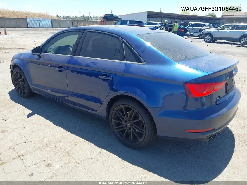 2016 Audi A3 1.8T Premium VIN: WAUA7GFF3G1064460 Lot: 45513822