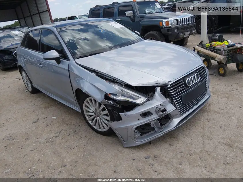 2016 Audi A3 E-Tron 1.4T Premium VIN: WAUUPBFF8GA136544 Lot: 45514992