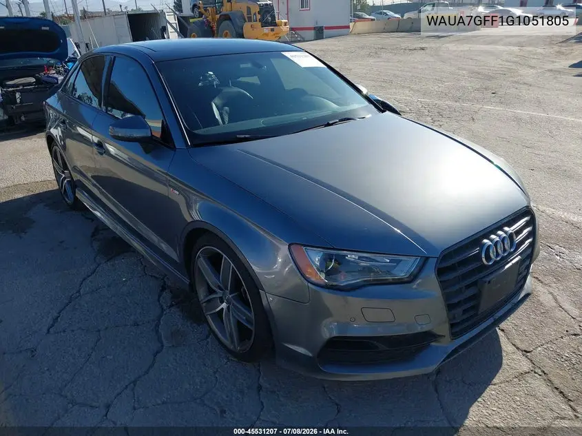 2016 Audi A3 1.8T Premium VIN: WAUA7GFF1G1051805 Lot: 45531207