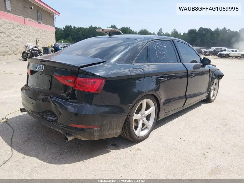 2016 Audi A3 2.0T Premium VIN: WAUB8GFF4G1059995 Lot: 45549135