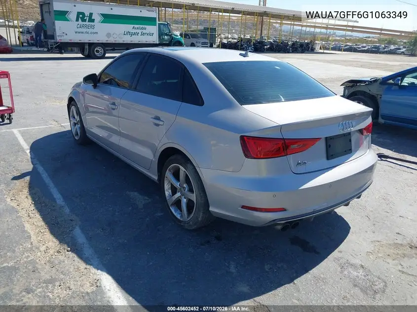 2016 Audi A3 1.8T Premium VIN: WAUA7GFF6G1063349 Lot: 45602452