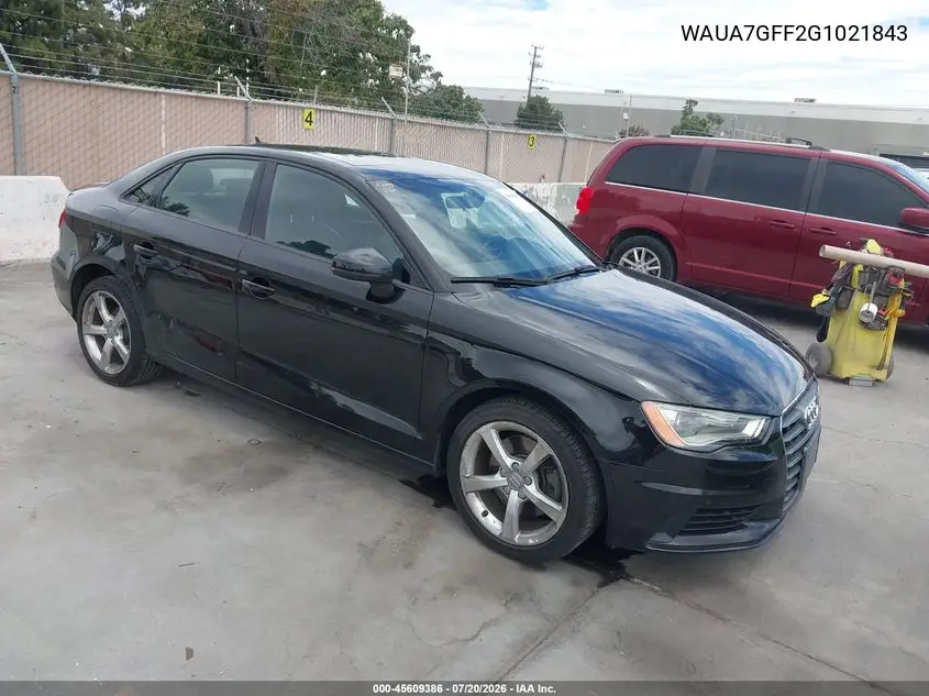 2016 Audi A3 1.8T Premium VIN: WAUA7GFF2G1021843 Lot: 45609386