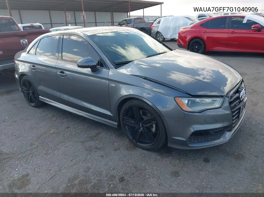 2016 Audi A3 1.8T Premium VIN: WAUA7GFF7G1040906 Lot: 45618983